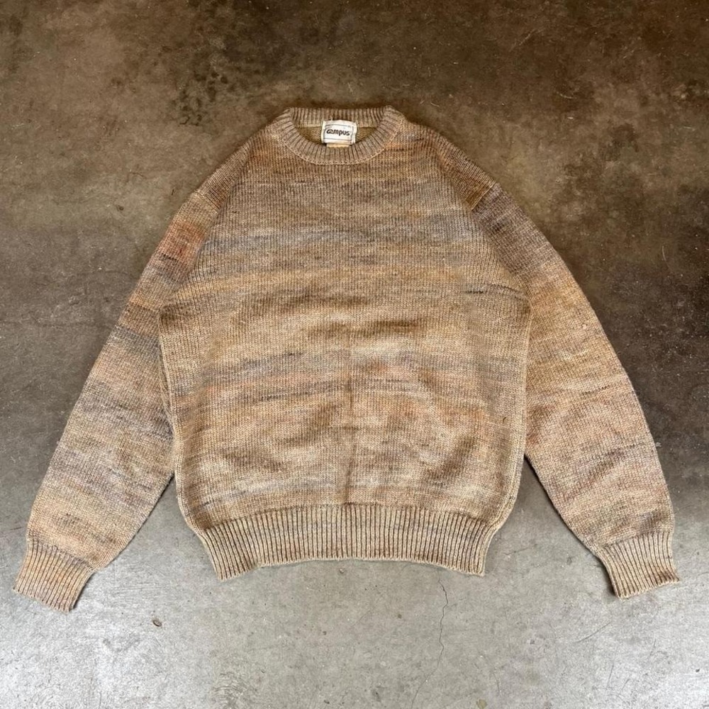 Campus Menswear‎ Vintage Speckled Knit Sweater XL Acrylic Wool Blend